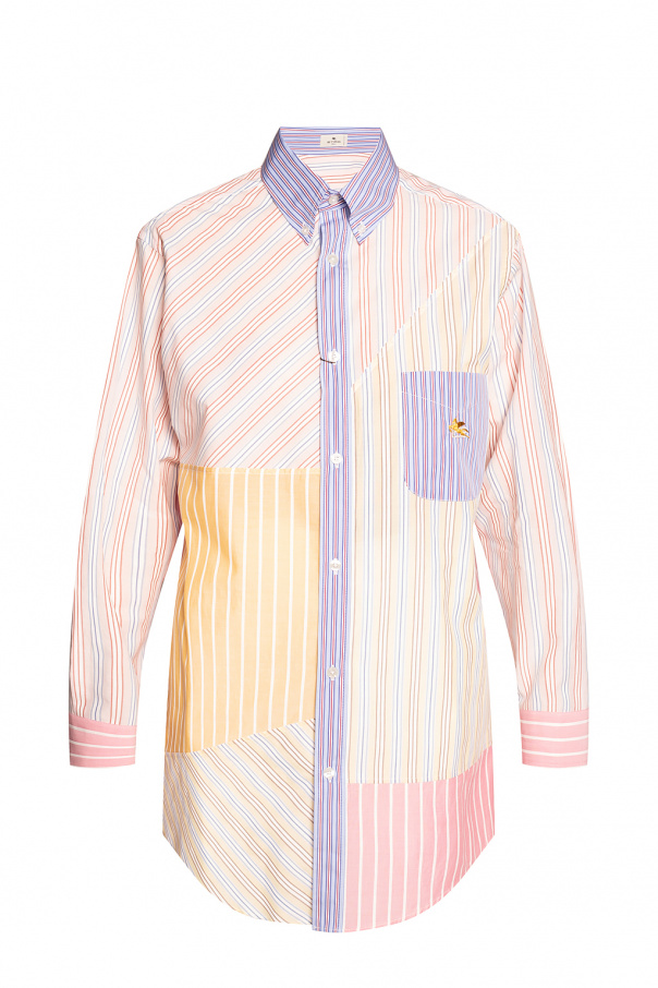 Etro ANDREADAMO knitted half-sleeved polo shirt Weiß